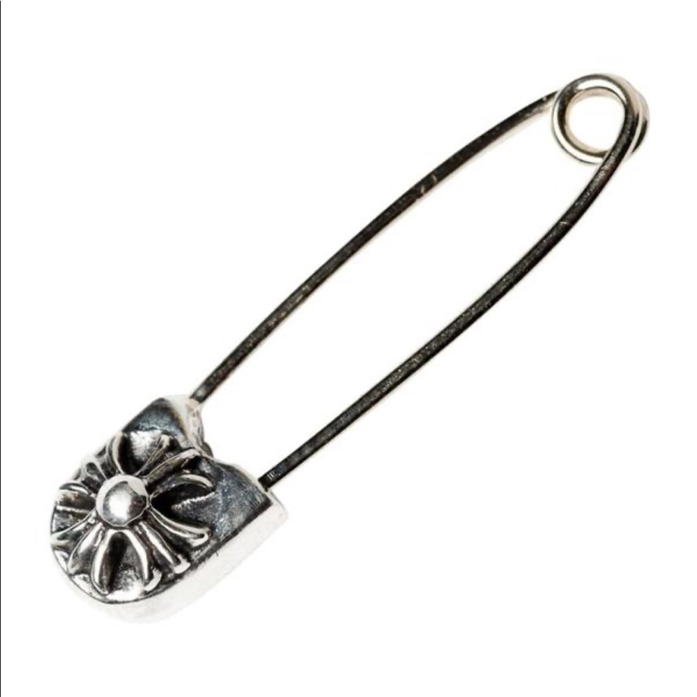 Chrome hearts CH plus safety pin earring